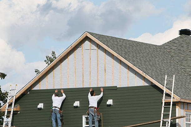 Professional Siding Installation technician working in Rochester Mills, PA